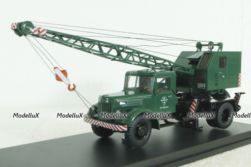 Маз-200 К-51, зеленый, автокран, SSM1165, SSM 1:43