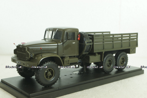 Краз-214Б борт с тентом хаки 1963, Наш Автопром 1:43