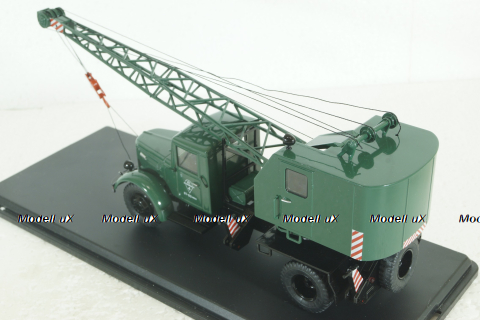 Маз-200 К-51, зеленый, автокран, SSM1165, SSM 1:43