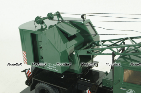 Маз-200 К-51, зеленый, автокран, SSM1165, SSM 1:43