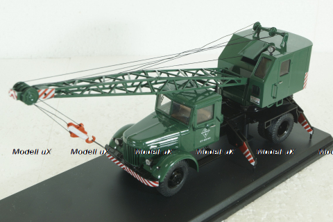 Маз-200 К-51, зеленый, автокран, SSM1165, SSM 1:43