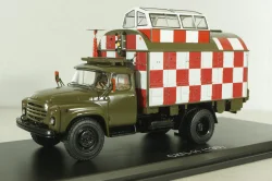 СКП-11(130) Стартовый командный пункт на шасси Зил-130 хаки, военный, SSM1587, SSM 1:43 Уценка