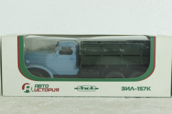 Зил-157К, бортовой, голубой/зеленый, АвтоИстория 1:43