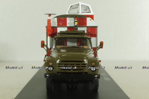 СКП-11(130) Стартовый командный пункт на шасси Зил-130 хаки, военный, SSM1587, SSM 1:43 Уценка