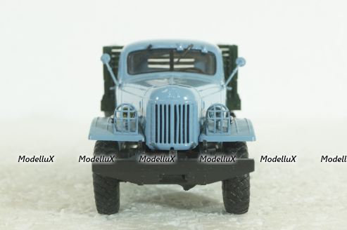 Зил-157К, бортовой, голубой/зеленый, АвтоИстория 1:43