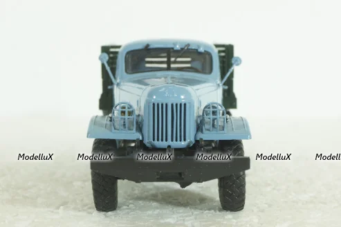 Зил-157К, бортовой, голубой/зеленый, АвтоИстория 1:43