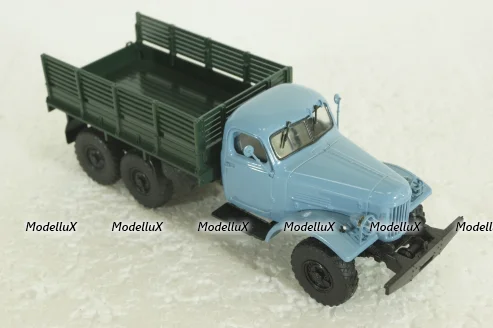 Зил-157К, бортовой, голубой/зеленый, АвтоИстория 1:43