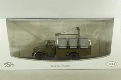 КММ-2(51) контейнерный мусоровоз на шасси ГАЗ-51Д 1958, зеленый, SSM1582, SSM 1:43