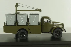 КММ-2(51) контейнерный мусоровоз на шасси ГАЗ-51Д 1958, зеленый, SSM1582, SSM 1:43