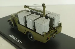 КММ-2(51) контейнерный мусоровоз на шасси ГАЗ-51Д 1958, зеленый, SSM1582, SSM 1:43