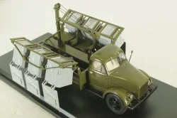 КММ-2(51) контейнерный мусоровоз на шасси ГАЗ-51Д 1958, зеленый, SSM1582, SSM 1:43