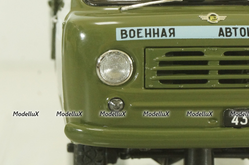 Уаз-450Д, Военная Автоинспекция МО СССР 1963 г. с аксессуарами в кузове, 145003, DiP Models 1:43