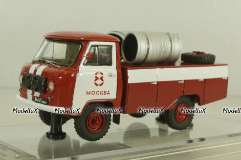 Уаз-450Д, пожарный автомобиль дымоудаления, 145011, DiP Models 1:43