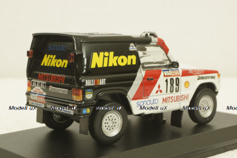 Mitsubishi Pajero Rally Paris-Dakar 1985 P. Zaniroli - J. D. Silva, Norev 1:43