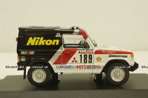 Mitsubishi Pajero Rally Paris-Dakar 1985 P. Zaniroli - J. D. Silva, Norev 1:43