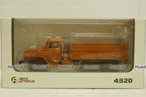 Урал-4320 бортовий, помаранчевий, АвтоИстория 1:43