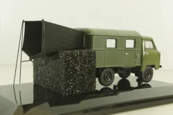Уаз-450Д, АКД-64 (передвижной армейский кинотеатр), с аксессуарами 145005,  DiP Models 1:43