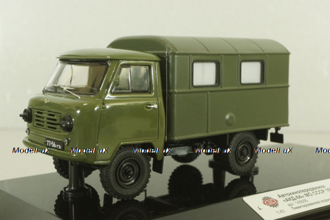 Уаз-450Д, АКД-64 (передвижной армейский кинотеатр), с аксессуарами 145005,  DiP Models 1:43