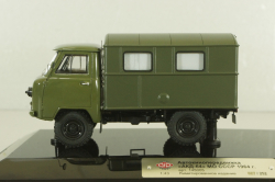 Уаз-450Д, АКД-64 (передвижной армейский кинотеатр), с аксессуарами 145005,  DiP Models 1:43