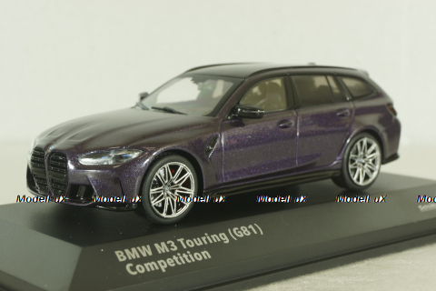 BMW M3 Turing Competition (G81) Touring 2023, violett-metallic, 4315401, Solido 1:43