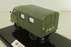 Уаз-450Д, АКД-64 (передвижной армейский кинотеатр), с аксессуарами 145005,  DiP Models 1:43