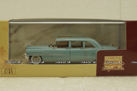 Cadillac Fleetwood 75 Limousine, blue, 1955, STM55103, Stamp Models 1:43