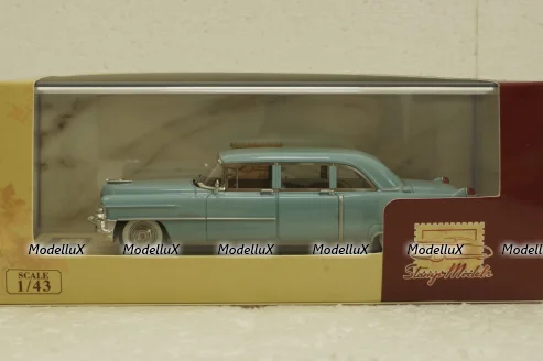 Cadillac Fleetwood 75 Limousine, blue, 1955, STM55103, Stamp Models 1:43