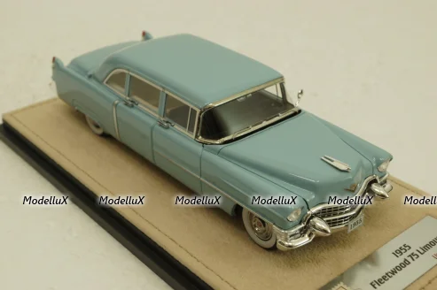 Cadillac Fleetwood 75 Limousine, blue, 1955, STM55103, Stamp Models 1:43