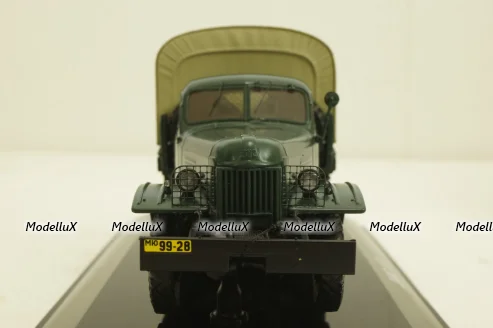 Зис-151 бортовой  с тентом, 1951г, зеленый, 115101, DiP Models 1:43