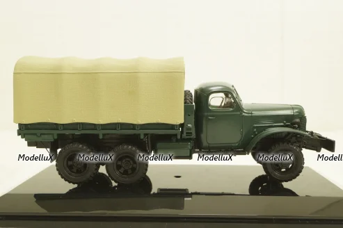 Зис-151 бортовой  с тентом, 1951г, зеленый, 115101, DiP Models 1:43