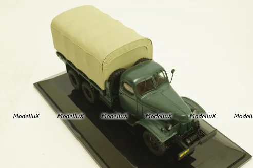Зис-151 бортовой  с тентом, 1951г, зеленый, 115101, DiP Models 1:43
