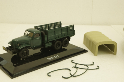 Зис-151 бортовой  с тентом, 1951г, зеленый, 115101, DiP Models 1:43