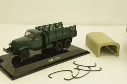 Зис-151 бортовой  с тентом, 1951г, зеленый, 115101, DiP Models 1:43