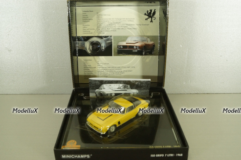 ISO Grifo 7 litri 1968, yellow, 436128220, Minichamps 1:43