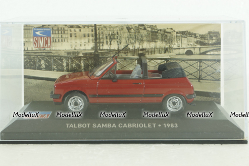 Talbot Samba Cabriolet 1983, red, Altaya 1:43