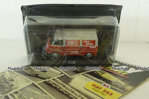 Fiat 242, Team FSO, Rally Assistance №51 1:43