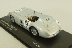 Mercedes 300 SLR #19 24h Le Mans 1955, Fangio/Moss, silver, 432553000, Minichamps 1:43