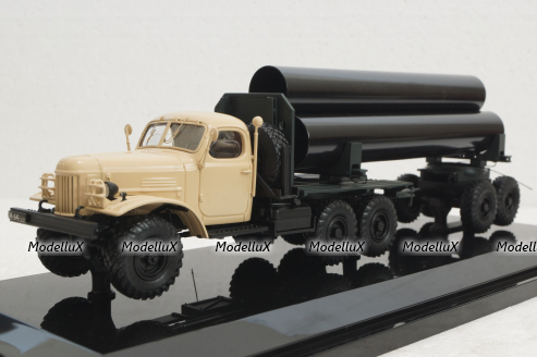 Зил-157К/ТВ-5 Трубовоз бежевая кабина, 115705, DiP Models 1:43