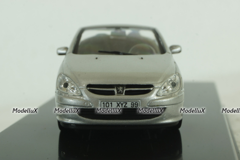 Peugeot 307CC Cabriolet 2003 silver, Altaya 1:43 