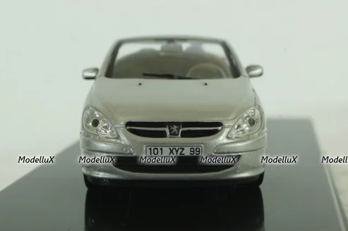 Peugeot 307CC Cabriolet 2003 silver, Altaya 1:43 