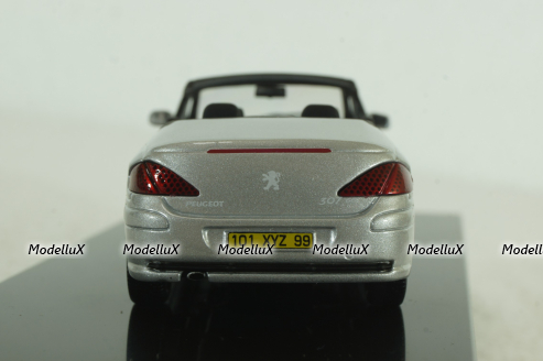 Peugeot 307CC Cabriolet 2003 silver, Altaya 1:43 