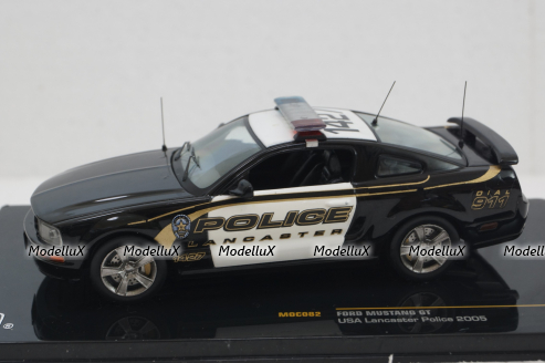 Ford Mustang GT, USA Lancaster Police 2005, MOC082, IXO 1:43
