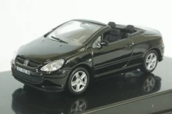 Peugeot 307CC Cabriolet 2003, black, Altaya 1:43