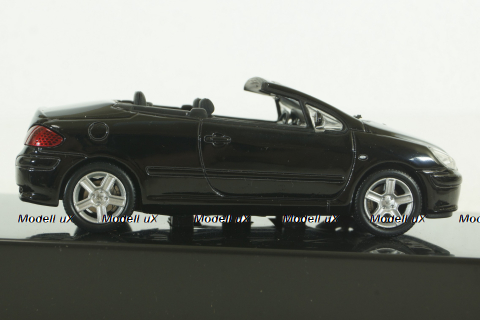 Peugeot 307CC Cabriolet 2003, black, Altaya 1:43