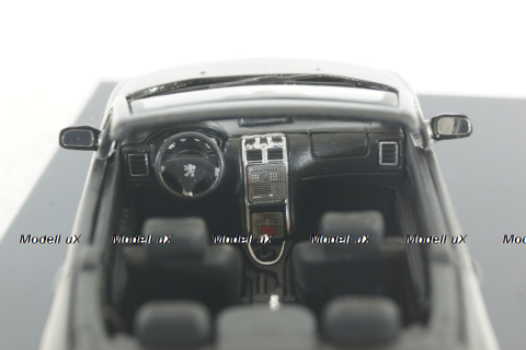 Peugeot 307CC Cabriolet 2003, black, Altaya 1:43