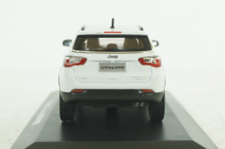 Jeep Compass 2018, white, dealer edition, Paudi 1:43