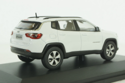 Jeep Compass 2018, white, dealer edition, Paudi 1:43