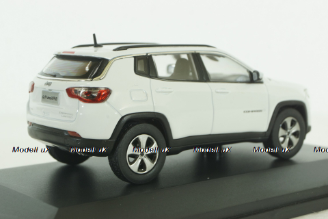 Jeep Compass 2018, white, dealer edition, Paudi 1:43