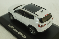 Jeep Compass 2018, white, dealer edition, Paudi 1:43