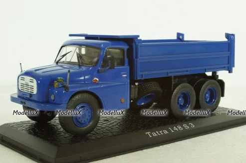 Tatra 148 S3 1985 самосвал, blue, Atlas 1:43
